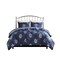 Gracie Mills Autumn Jacquard Comforter Set Full Queen Floral Navy Grace-15874